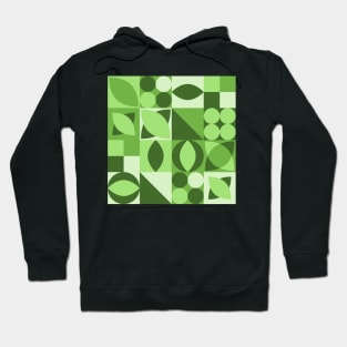 Eco Pattern Green Hoodie